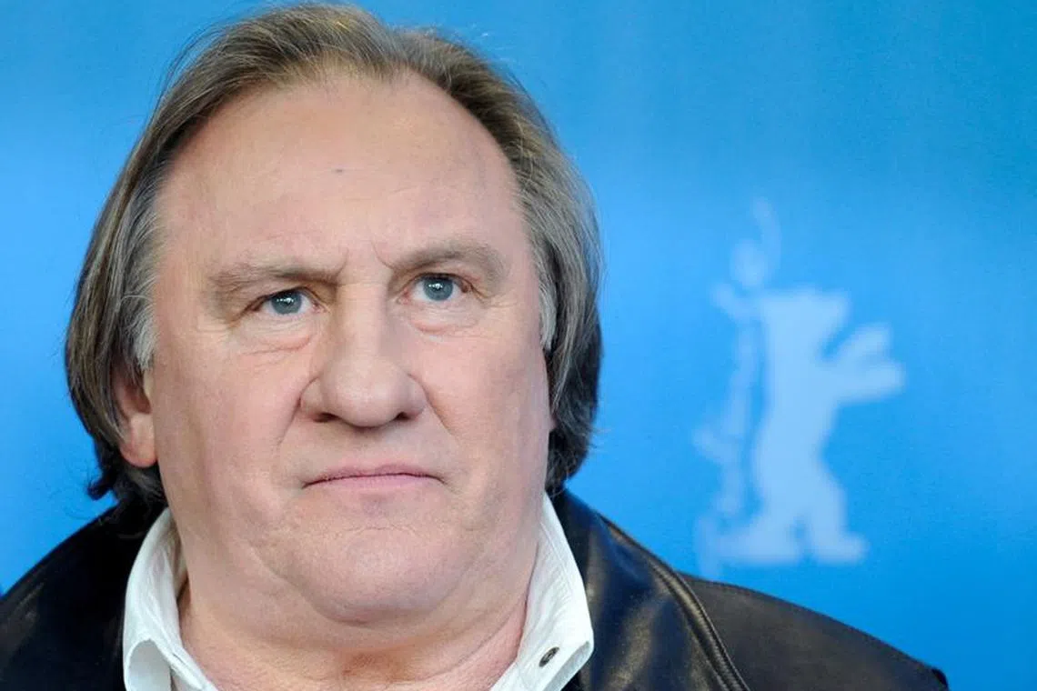 FILE PHOTO: Actor Gerard Depardieu poses during a photocall to promote the movie 'Saint Amour' at the 66th Berlinale International Film Festival in Berlin, Germany February 19, 2016.     REUTERS/Stefanie Loos/File Photo