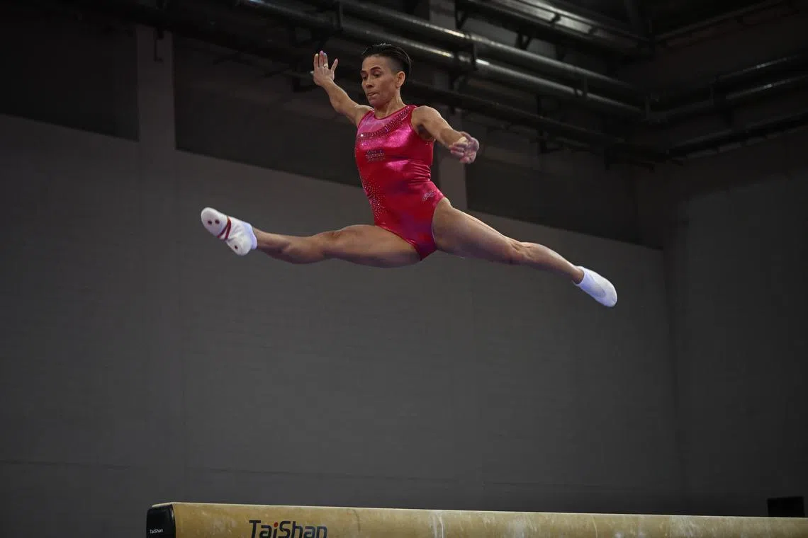 Uzbekistan's Oksana Chusovitina, 48, is gunning for her ninth Olympic Games.