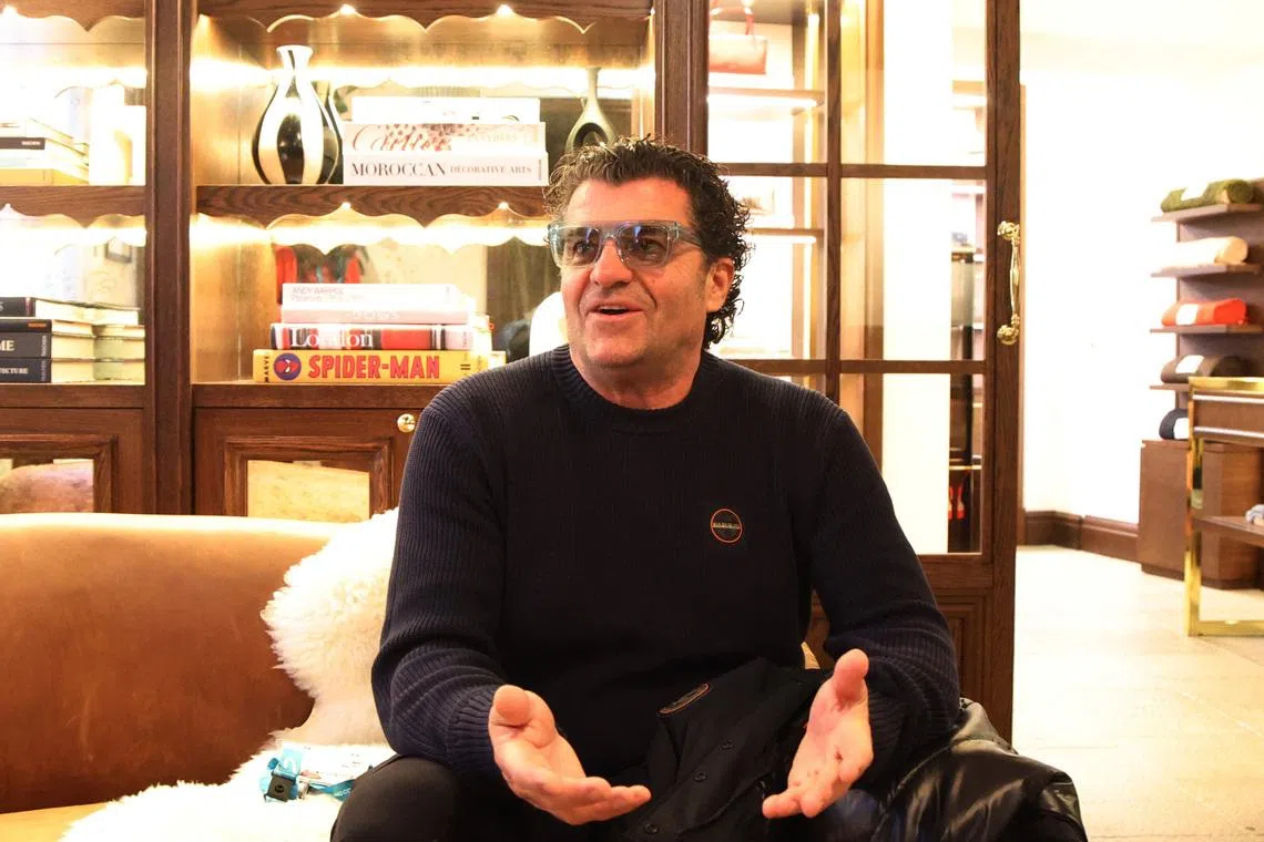 Milano Cortina 2026 Winter Olympics - Interview with former Italy alpine skier Alberto Tomba - Cortina D'Ampezzo, Italy - February 8, 2026 Alberto Tomba during an interview REUTERS/Leonhard Foeger