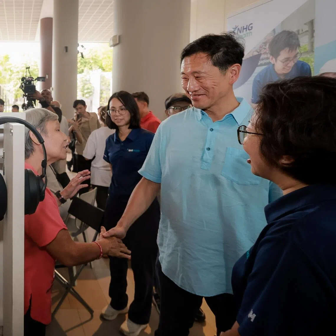 Health Minister Ong Ye Kung tours exhibition booths at the NHG Health Musculoskeletal Day at Woodlands Hospital on March 28, 2026.