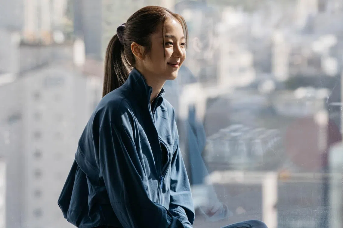 Thai actress, model and singer Thanaerng Kanyawee Songmuang at Lululemon's Find Your Wellbeing campaign in Seoul on Oct 11.