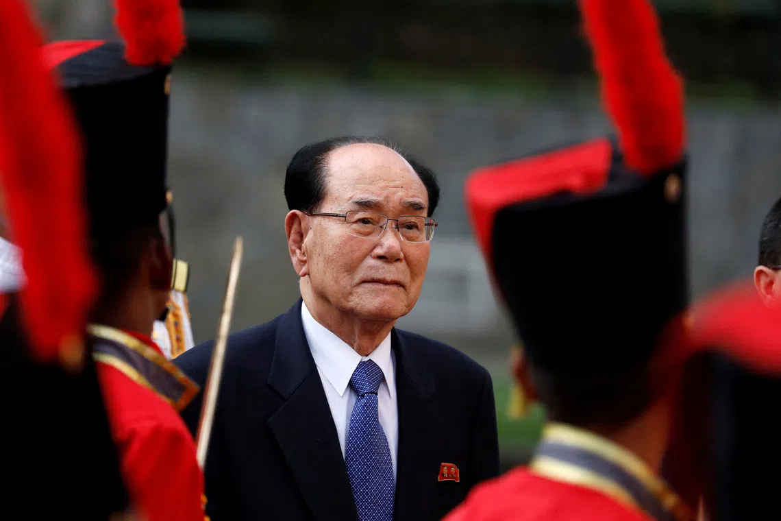 Mr Kim Yong Nam, a long-time diplomat who served all three of the country’s leaders, died on Nov 3 at the age of 97, state media KCNA said.