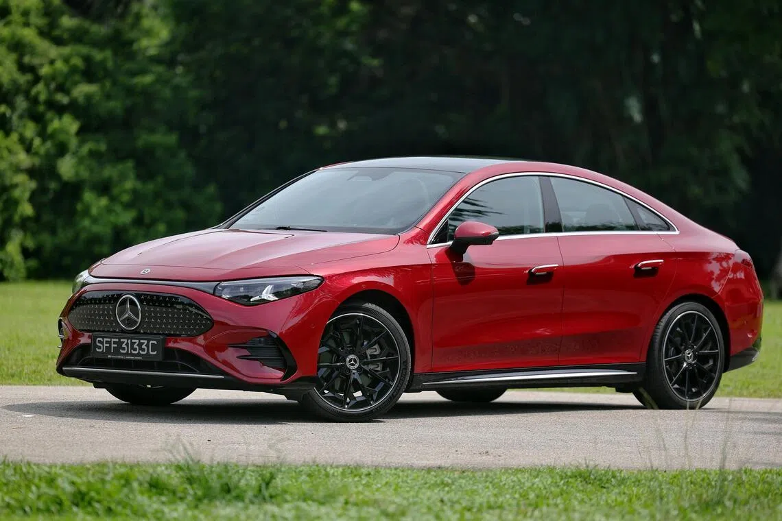 Besides the sportier AMG-style bodykit, the electric CLA is identical to the petrol-hybrid versions. 