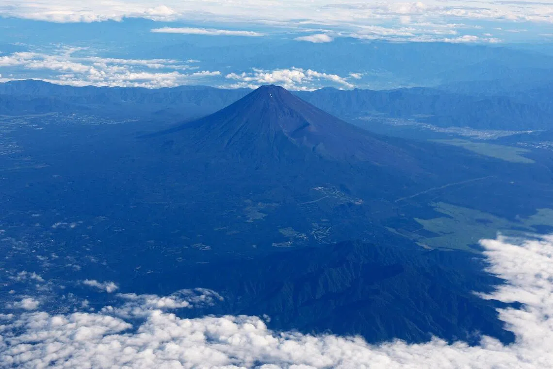Japan’s highest mountain, Mount Fuji, stands at 3,776 metres.
