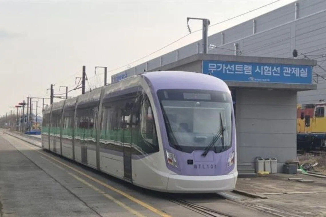 Seoul plans to introduce 10 tram sets in stages through May. 