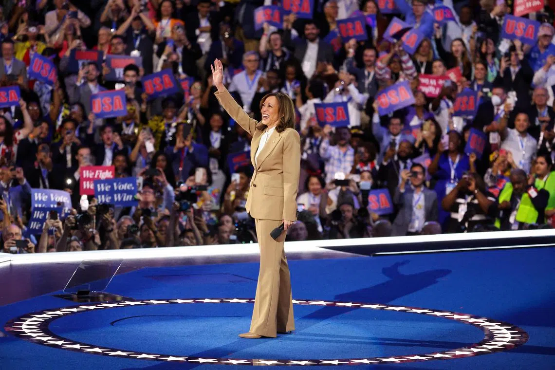 US Vice-President Kamala Harris entered the election fray after President Joe Biden stepped aside from the top of the Democratic ticket, unleashing a flood of funding. 