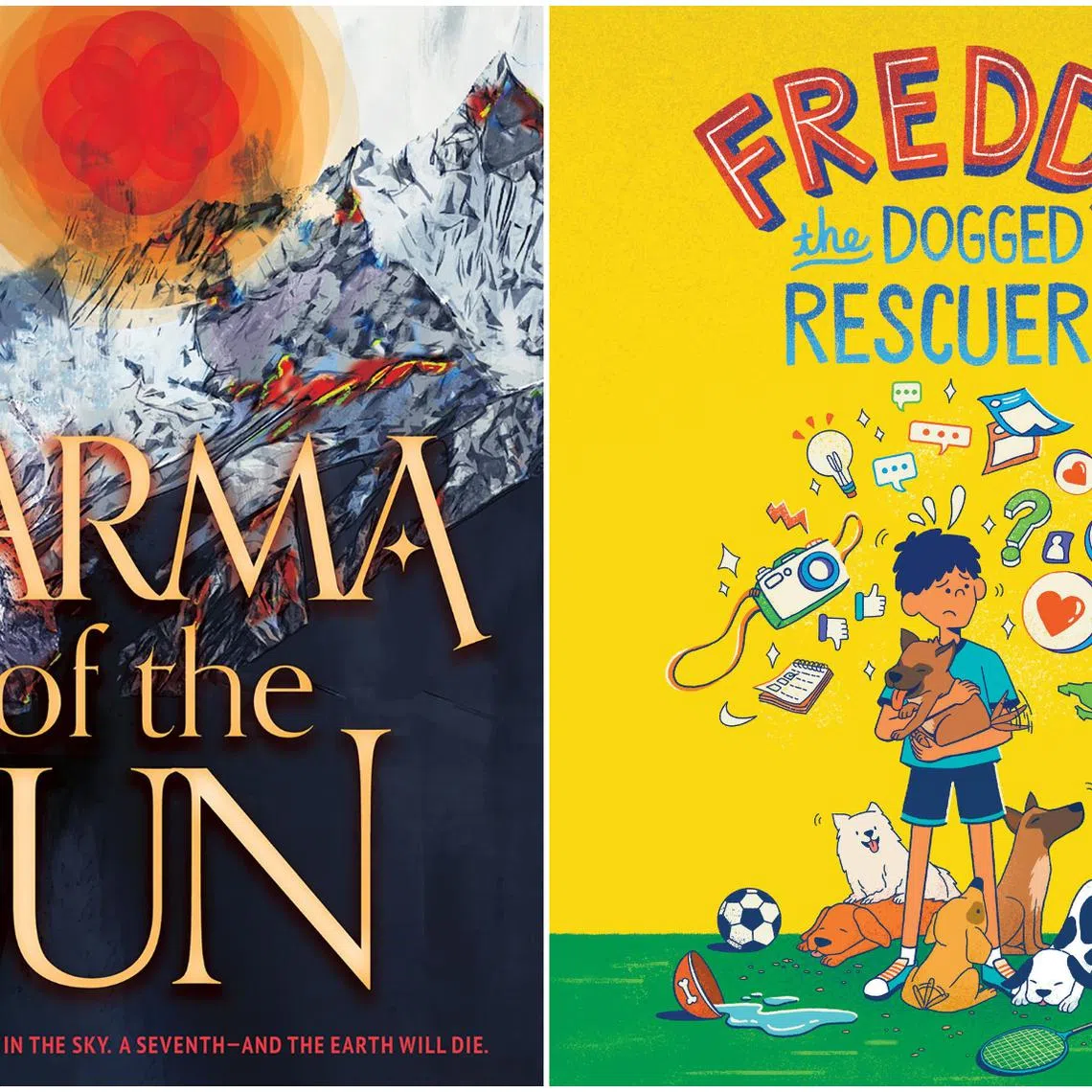 Karma Of The Sun by Brandon Ying Kit Boey (left) and  Freddy The Dogged Rescuer by Swapnil Mishra.
