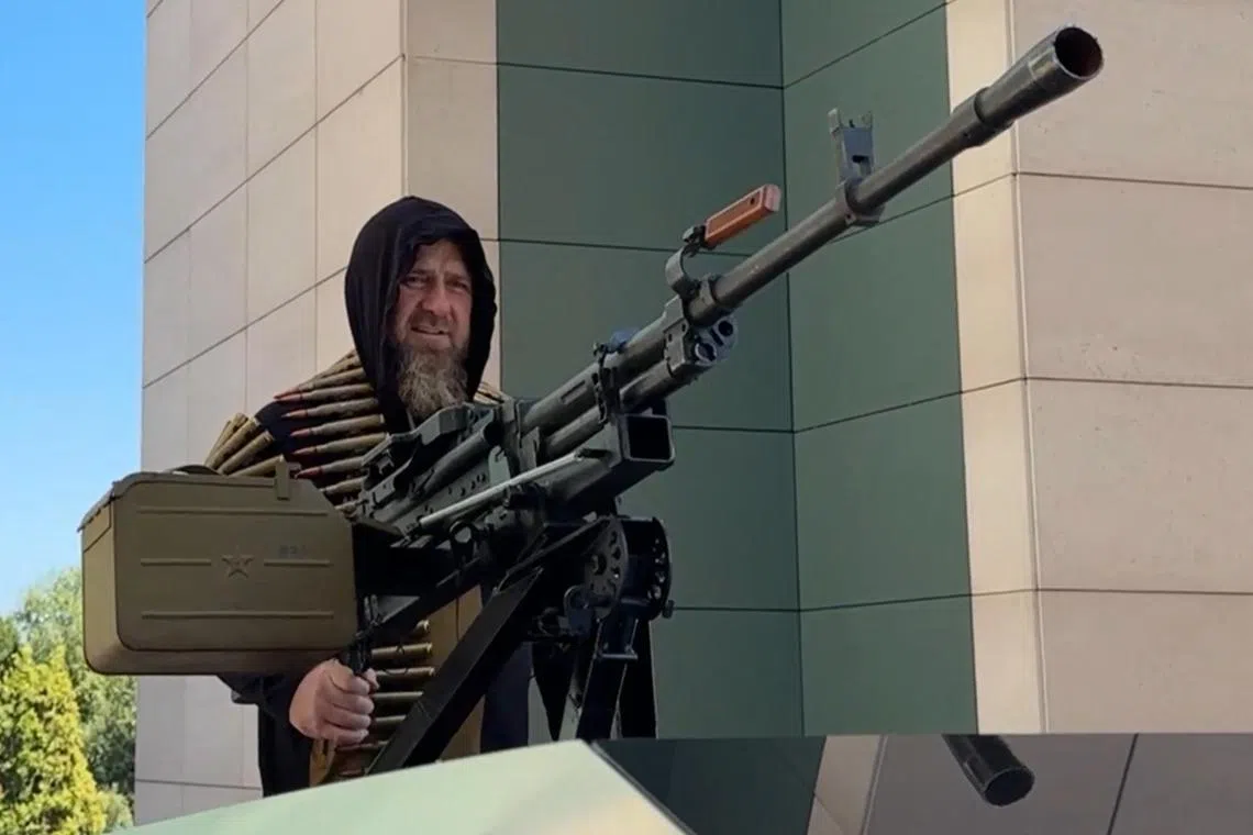 Chechen ruler Ramzan Kadyrov shared a video in August of him driving around in a Tesla Cybertruck with what appeared to be a machine gun mounted on its roof.