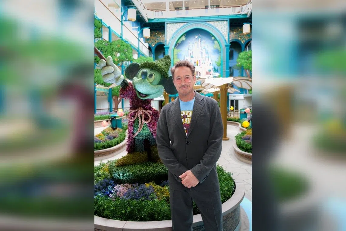 Actor Robert Downey Jr to christen Disney Adventure ship, soon to homeport in Singapore