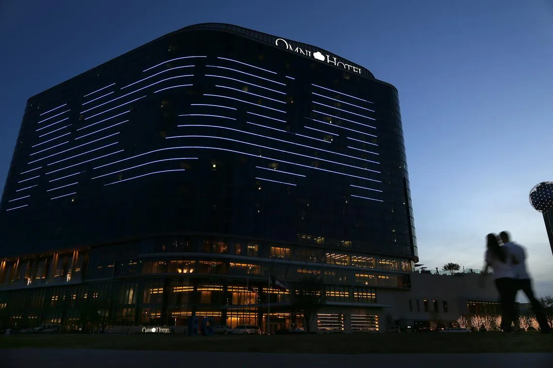 FILE PHOTO: The NCAA logo is seen on the side of a hotel in Dallas, Texas, March 30, 2013. REUTERS/Jim Young/File Photo