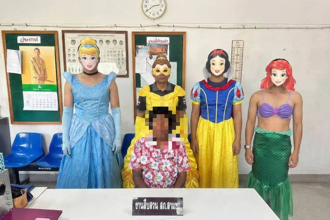 Thai police chase criminals, then social media engagement – by morphing into Disney princesses