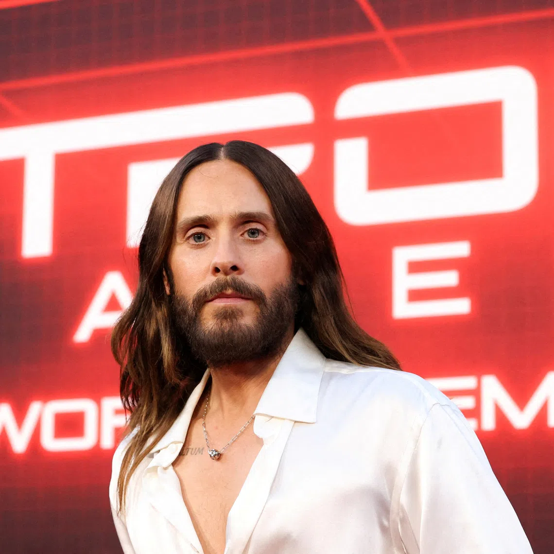 Cast member Jared Leto attending a 2025 premiere for the movie Tron: Ares, in Los Angeles, California.
