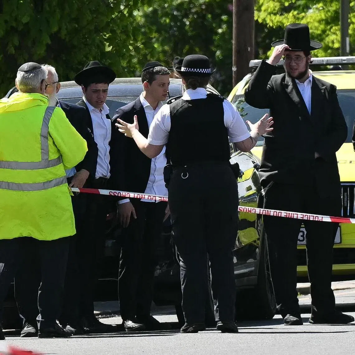 Two people were stabbed on April 29 in Golders Green, a north London area with a large Jewish population.