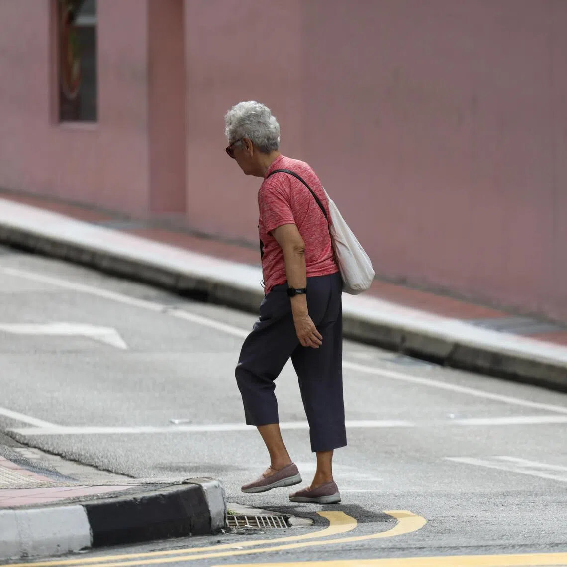 Generic photo of an elderly woman at Chinatown on Jan 6, 2025.