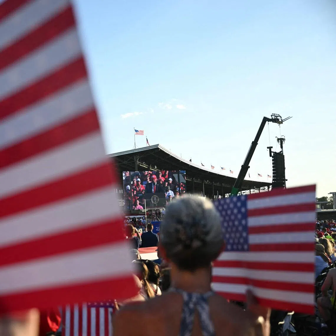 Trump supporters at a rally in Iowa in July.