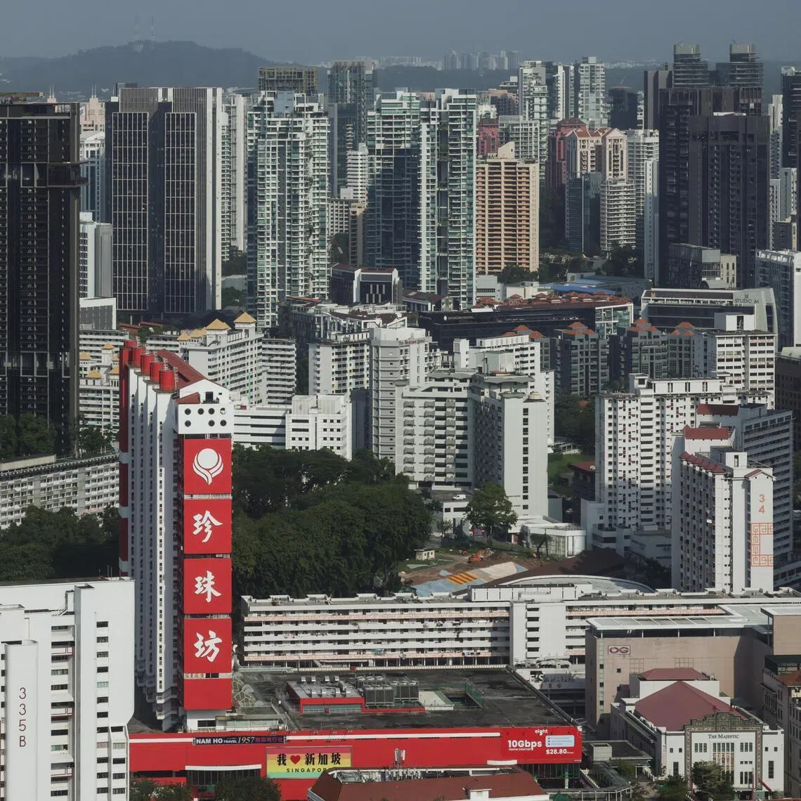 Generic photo of Singapore’s city skyline, with public housing blocks and high-rise office and residential towers seen in the background on Feb 3, 2026.