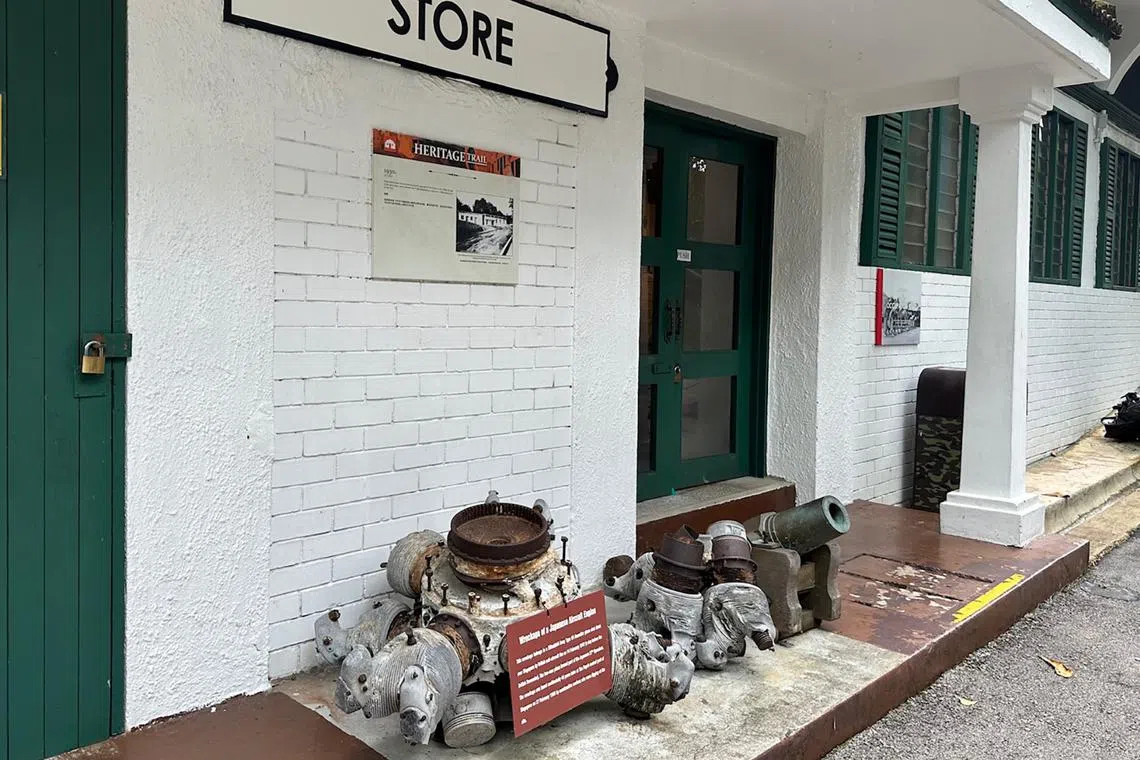 The engine once powered a plane from the Japanese 27th Flying Regiment that menaced Singapore’s defenders.