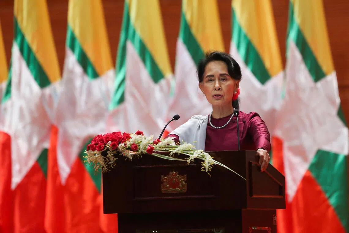 Ms Aung San Suu Kyi’s reputation abroad is heavily tarnished over her government’s handling of the Rohingya crisis.