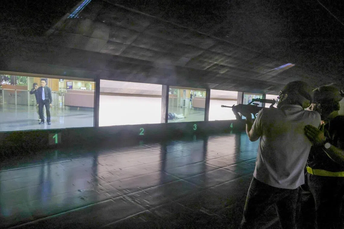 Located in Bedok camp, the new Multi-Mission Range Complex (MMRC 2) allows soldiers to train more realistically in various scenarios.