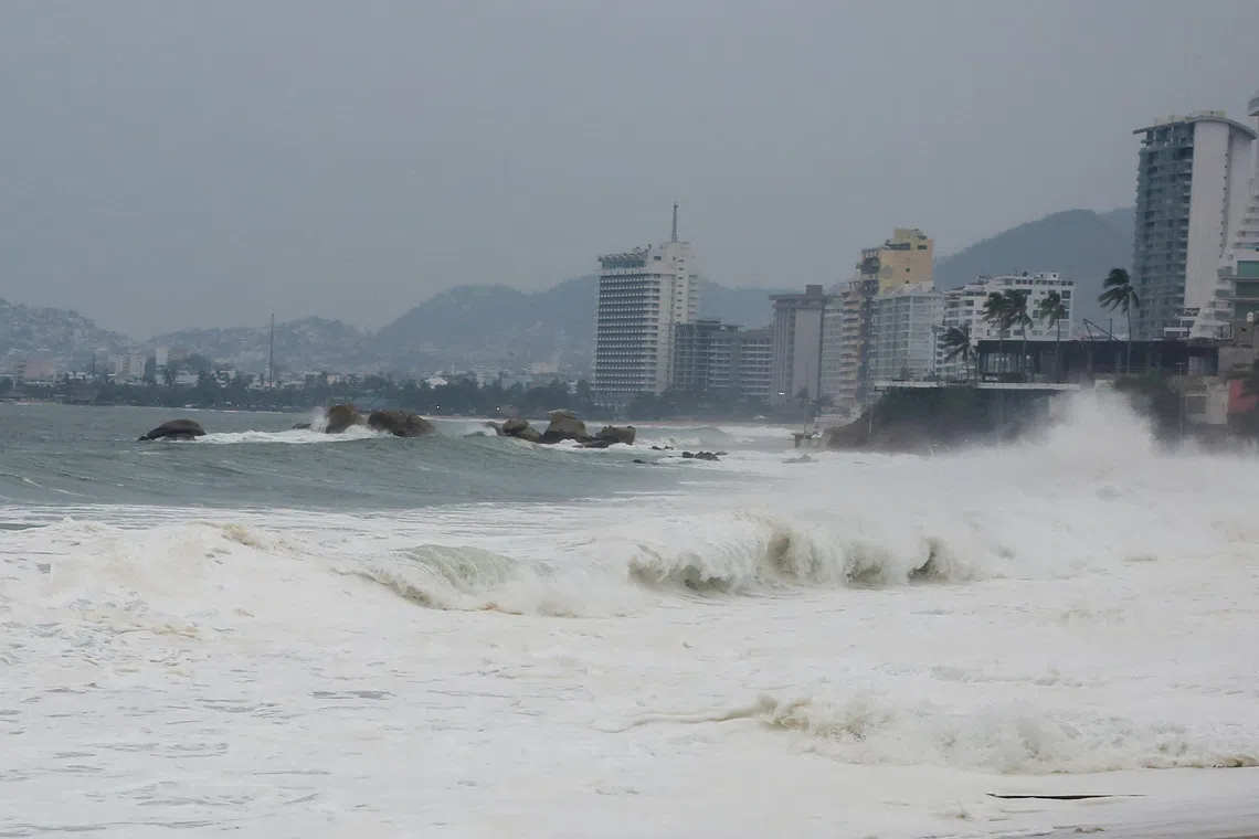 Dangerous surf, heavy rains hit Mexico as Hurricane Polo tracks offshore