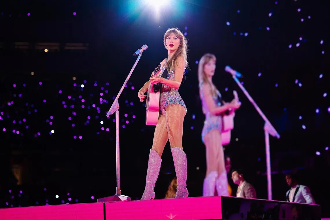 Catch pop star Taylor Swift's The Eras Tour on the big screen as her concert film opens in Singapore on Friday. 
