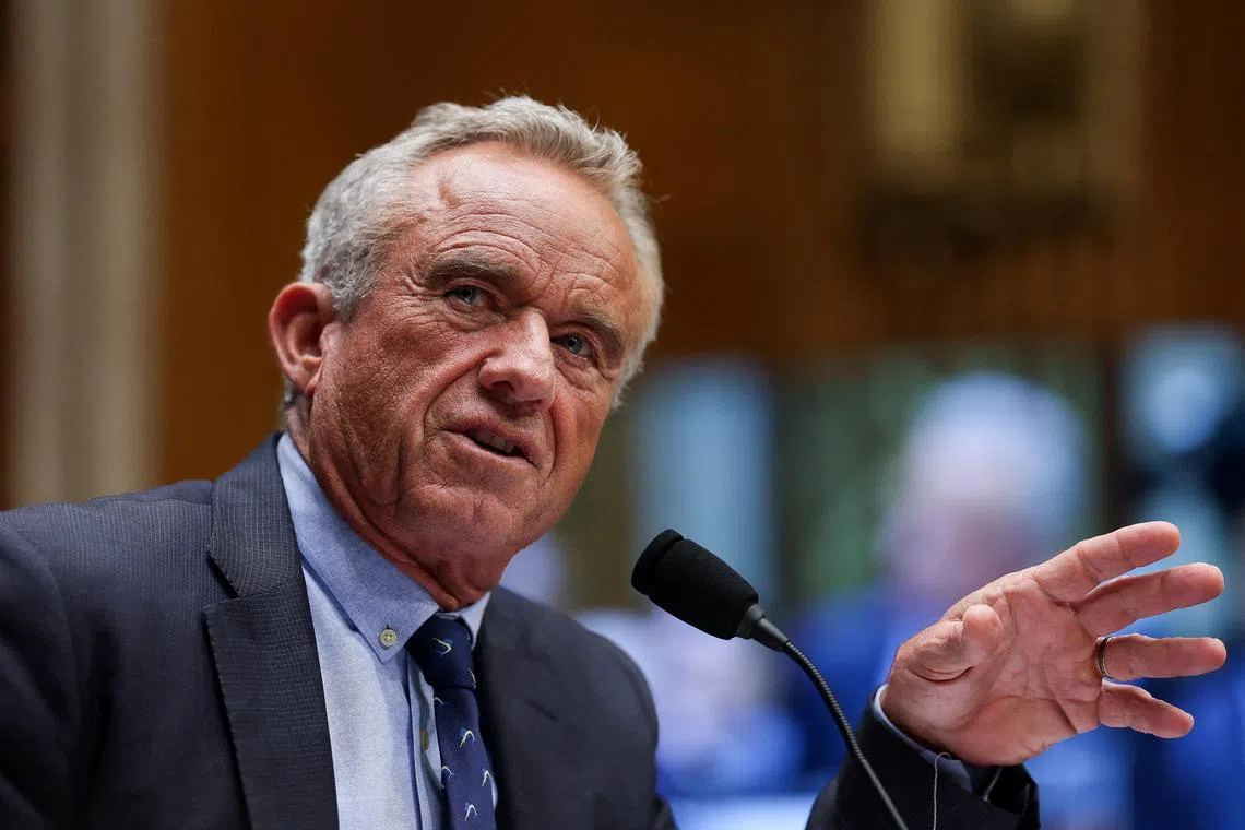 U.S. Health and Human Services (HHS) Secretary Robert F. Kennedy Jr. testifies before a Senate Health, Education, Labor & Pensions Committee hearing on the Department of Health and Human Services budget, on Capitol Hill in Washington, D.C., U.S., May 14, 2025. REUTERS/Leah Millis