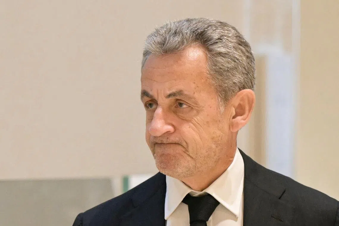 Former French president Nicolas Sarkozy would only be allowed out of his home at certain times.