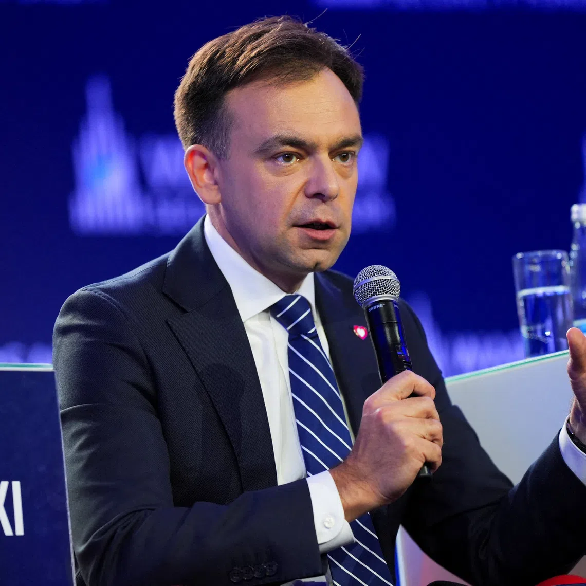 Poland's Finance Minister Andrzej Domanski attends the Warsaw Security Forum in Warsaw, Poland, October 12, 2026. REUTERS/Aleksandra Szmigiel