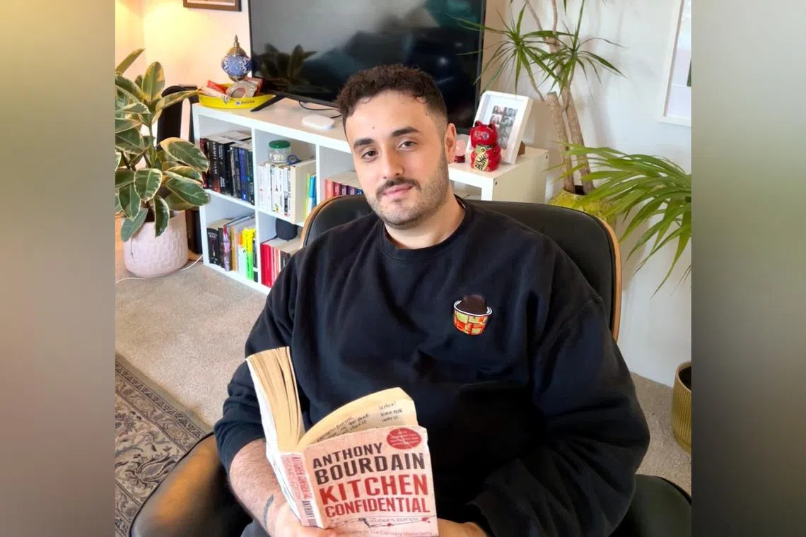 Mr Alessandro Palumbo has found new pockets of time to read while travelling for work. 