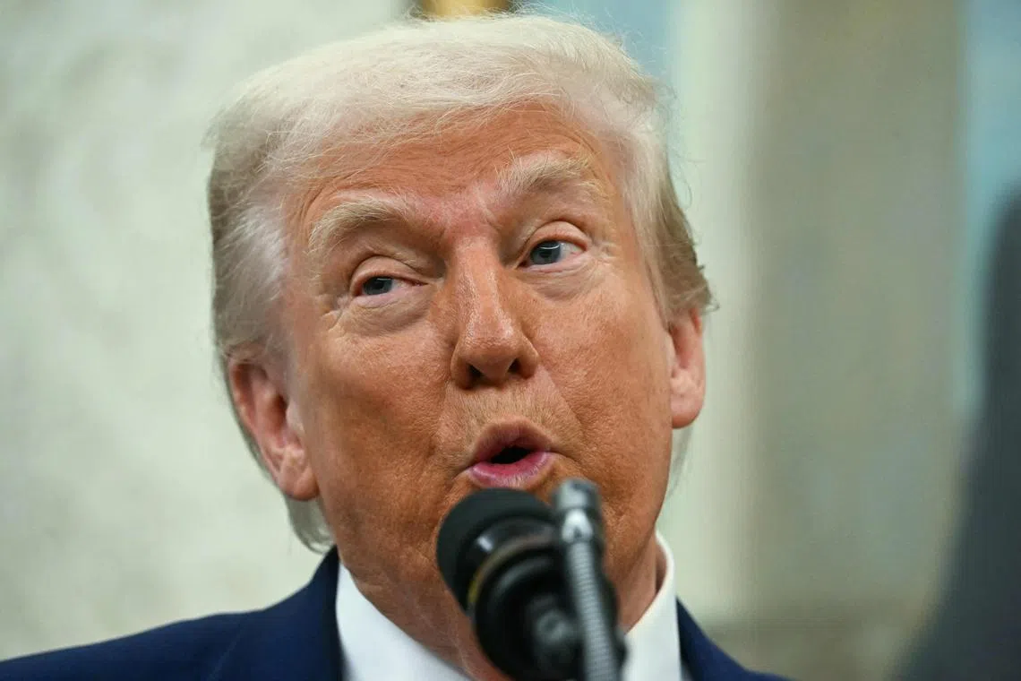 US President Donald Trump bristled at suggestions that Wall Street believes he’s ultimately unwilling to follow through on extreme tariff threats.