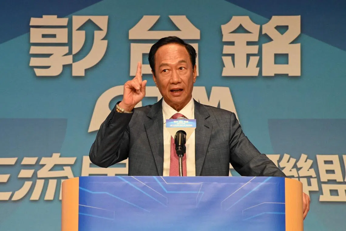 Mr Terry Gou must gather close to 300,000 voter signatures by Nov 2 to be qualified as an independent candidate, according elections regulations.