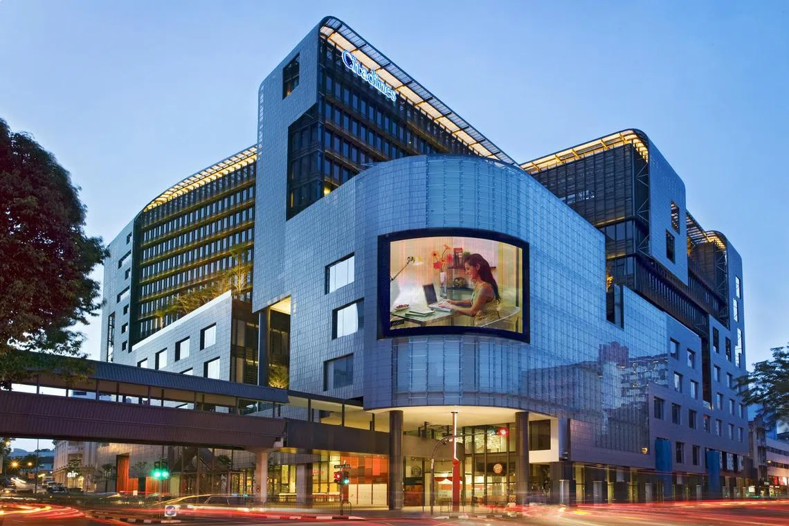 Citadines Mount Sophia Singapore is being sold at 19.4 per cent above its book value as at end-2023. 