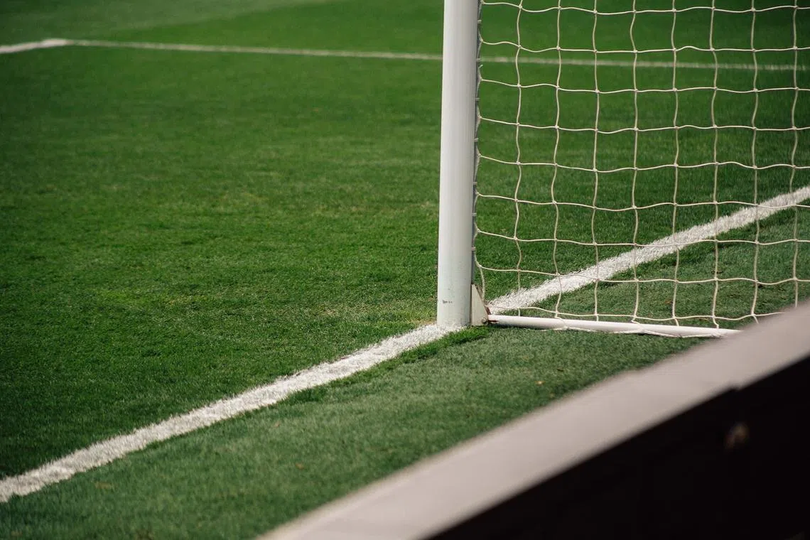 One crossbar was found to be several centimetres lower than the other during a pitch inspection.