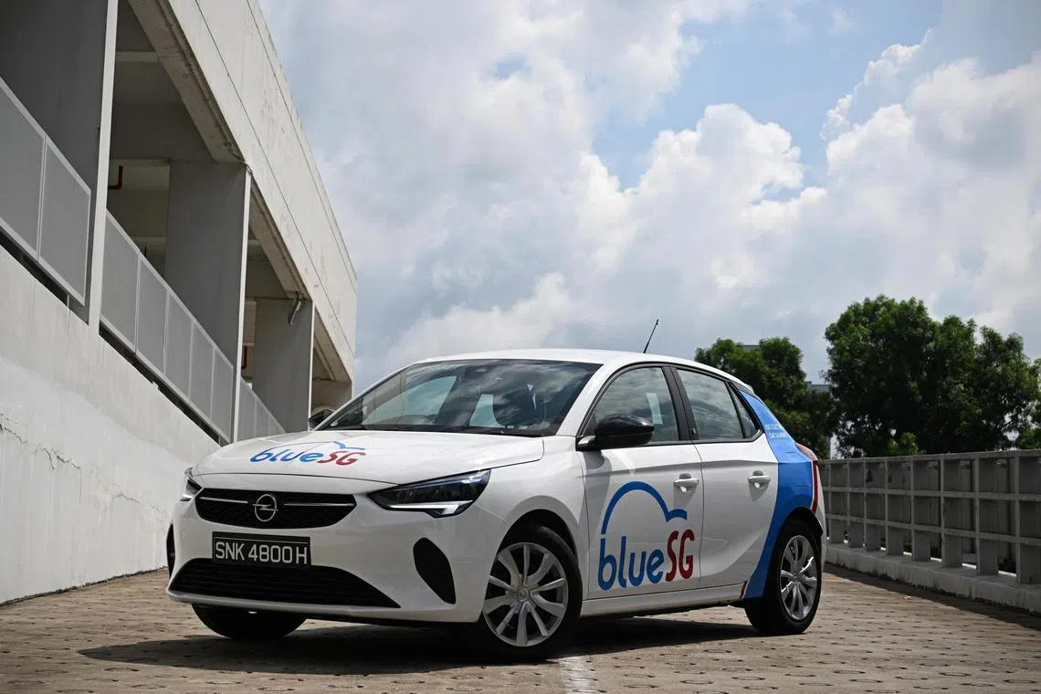 ntcarshare/ST20230517_202372834998/Ng Sor Luan/BlueSG.
Review of two electric cars used by car-sharing services in Singapore (GetGo v BlueSG).