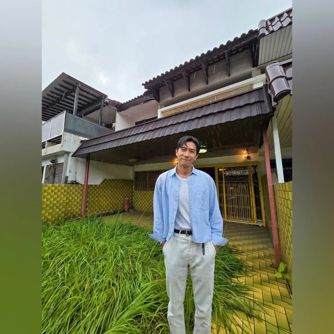 Desmond Tan shared a photo of himself on social media on Aug 19 in front of his new two-storey house.