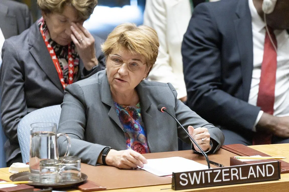 Swiss President Viola Amherd said if the country hosts the 2038 Winter Olympics, “It should be Games that suit us in Switzerland – that are modest and yet beautiful and inspiring”.