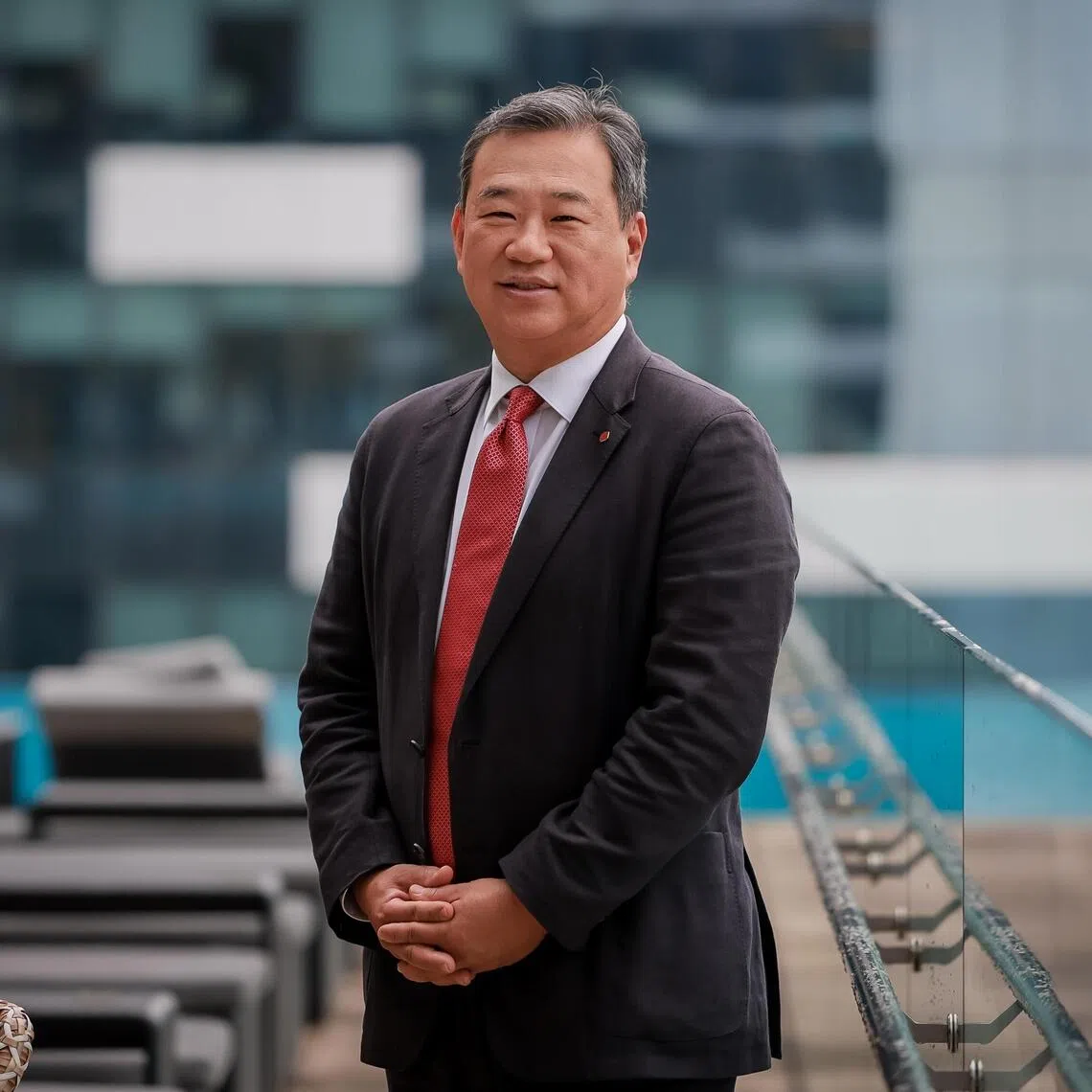 Lotte Group Vice Chairman and Lotte Retail CEO Mr Sanghyun Kim in an interview with The Straits Times on Sep 17, 2025.