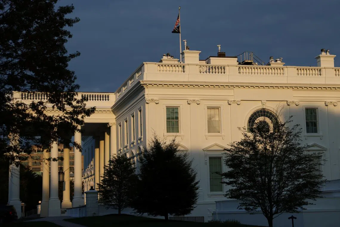 FILE PHOTO: A general view of the White House in Washington, U.S., August 27, 2023. REUTERS/Julia Nikhinson/File Photo