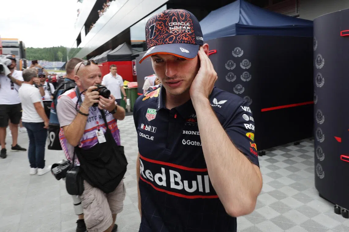 Max Verstappen declined to comment on the speculation that he is being courted by Mercedes, but he is known to be frustrated with his Red Bull car this year. 