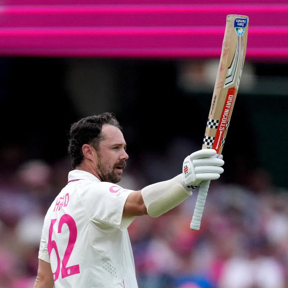 Cricket - The Ashes - Australia v England - Fifth Test - Sydney Cricket Ground, Sydney, Australia - January 6, 2026 Australia's Travis Head celebrates after completing his century REUTERS/Asanka Brendon Ratnayake