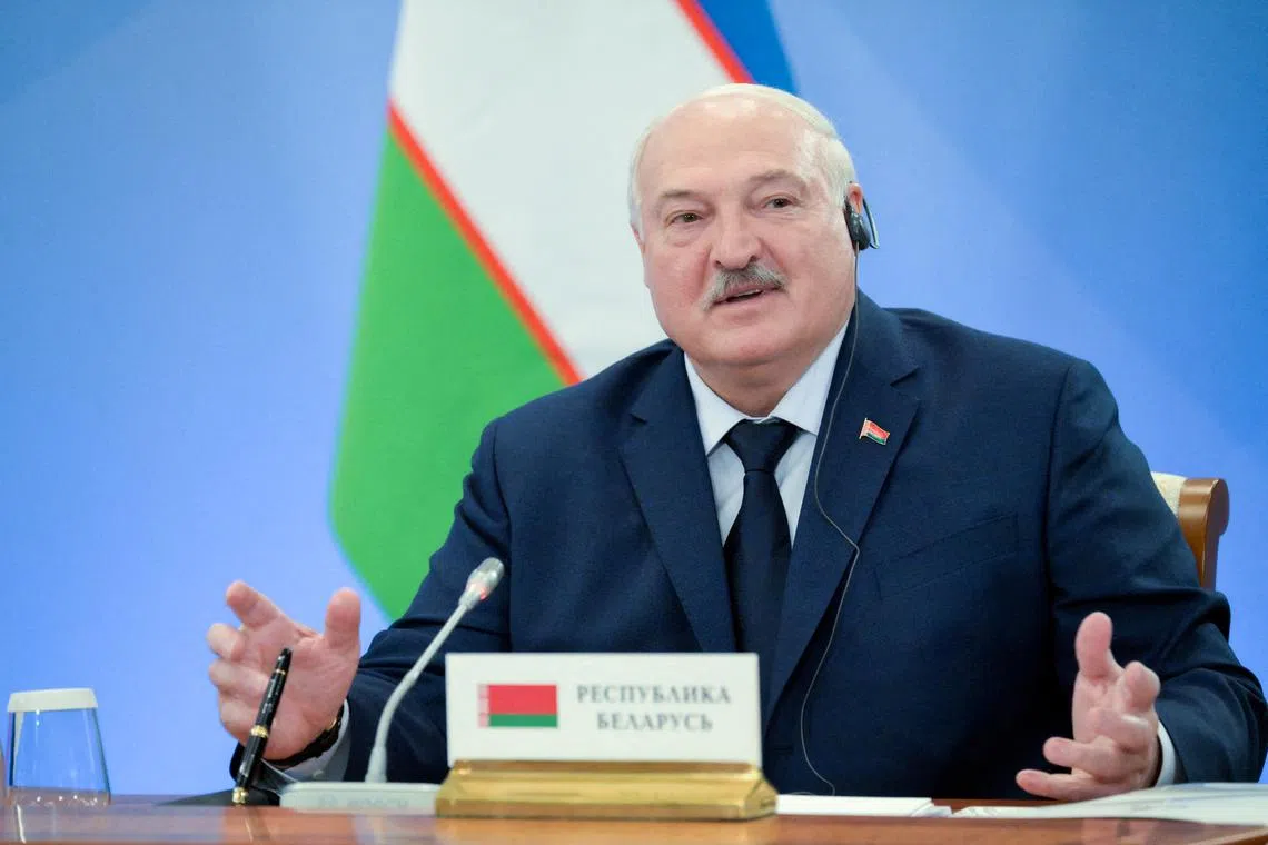 FILE PHOTO: Belarusian President Alexander Lukashenko attends a meeting of the Supreme Eurasian Economic Council at the Igora resort in the Leningrad region, Russia, December 26, 2024. Sputnik/Alexei Danichev/Pool via REUTERS/File Photo