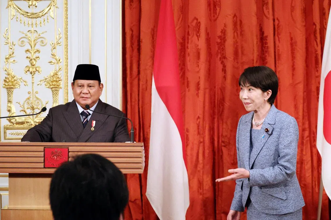 Indonesian President Prabowo Subianto and Japanese Prime Minister Sanae Takaichi are reported to have struck a fuel-bartering deal.