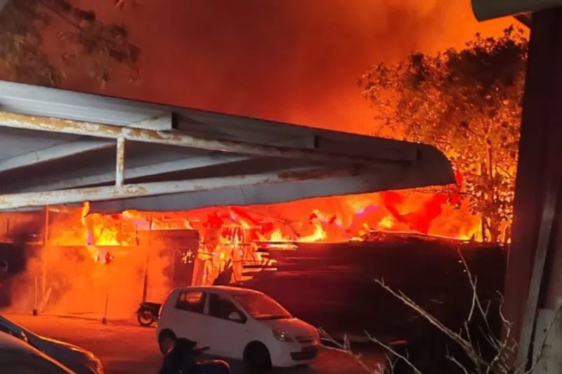 Major fire breaks out near Penang clan jetties