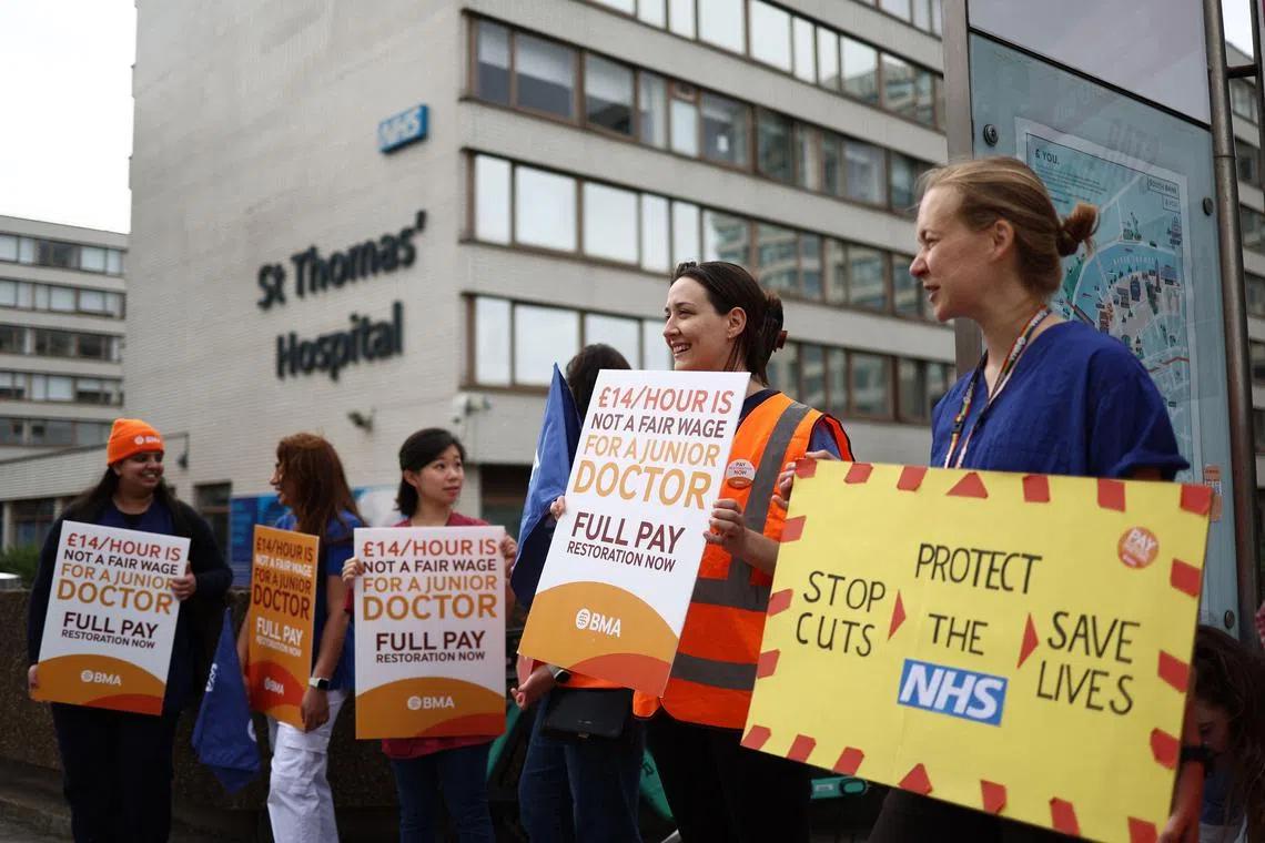 Junior doctors – those below consultant level – started a six-day walkout, in a major escalation of their long-running pay dispute with the UK government.  