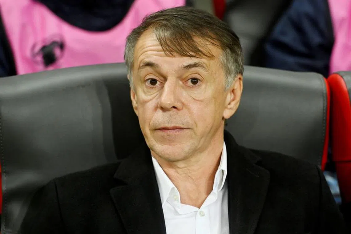 FILE PHOTO: Soccer Football - Euro 2020 Qualifier - Group E - Slovakia v Azerbaijan - City Arena Trnava, Trnava, Slovakia - November 19, 2019  Azerbaijan coach Nikola Jurcevic   REUTERS/Radovan Stoklasa/File Photo