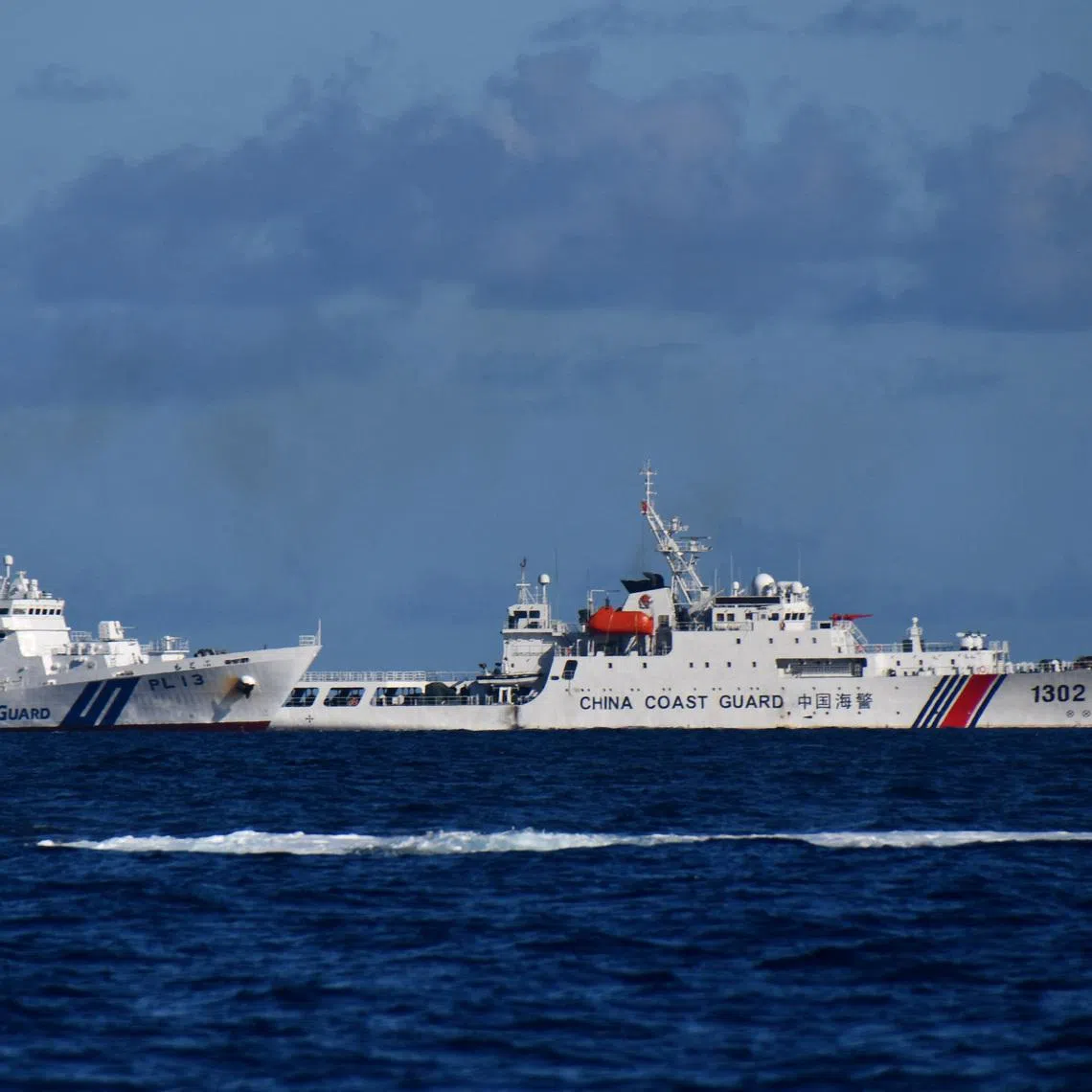 A China Coast Guard vessel sails near a Japan Coast Guard vessel around a group of disputed islands called Senkaku Islands in Japan, also known in China as Diaoyu Islands, September 14, 2025. Hitoshi Nakama/Handout via REUTERS THIS IMAGE HAS BEEN SUPPLIED BY A THIRD PARTY. MANDATORY CREDIT.