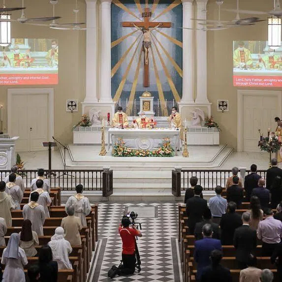The Catholic Church in Singapore has since grown beyond 300,000 strong.