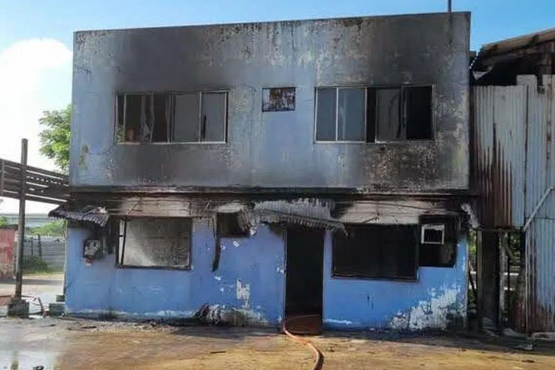 Police said they were alerted to the fire on three consecutive days between March 10 and 12.