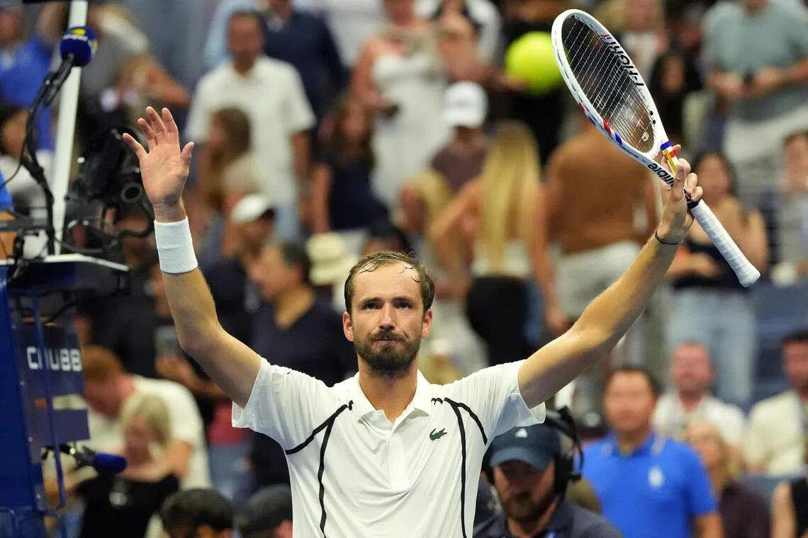 Former champion Daniil Medvedev strolled into the US Open second round.