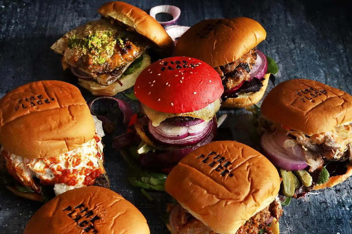 Burgers from Fireplace by Bedrock. 